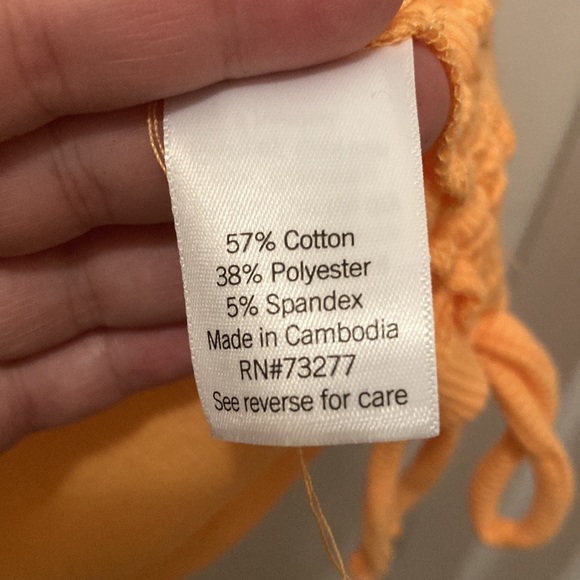 NWT orange ribbed t shirt XXL - Picture 4 of 5